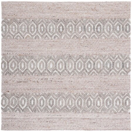 Safavieh 6 x 6 ft. Natura Hand Loomed Square Area Rug Beige & Ivory NAT610B-6SQ